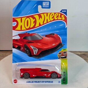 Hot Wheels Cadillac Project GTP Hypercar 1/5 99/250 Red Die-Cast Car